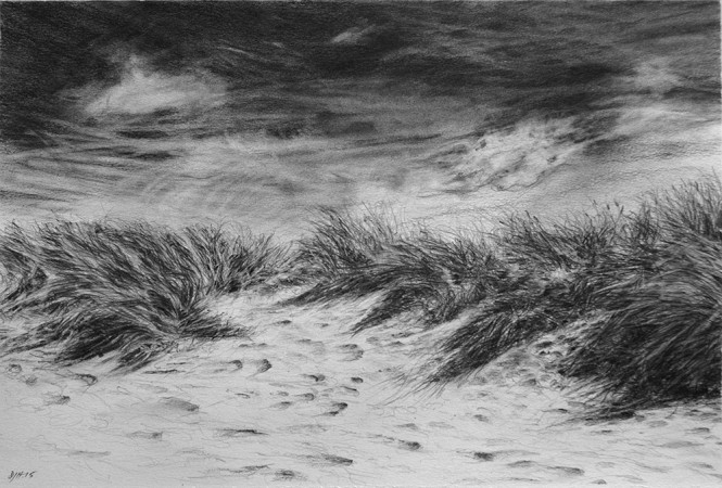 DUNE<br />Pencil on paper /<br />30 x 42 cm / 07.2015