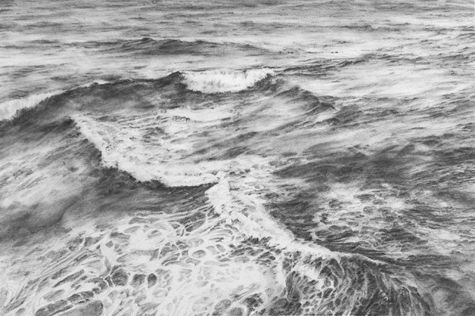 WAVE, SEQUENCE 1 (gesture)<br />Pencil on paper /<br />30 x 42 cm / 08.2014
