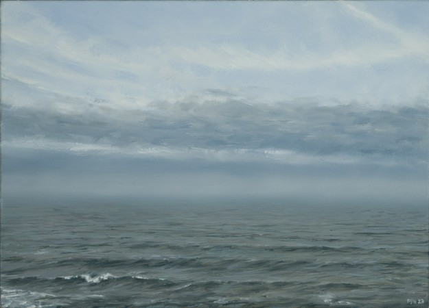 WINTER HAZE (breaking)<br />
Oil on canvas /<br />
25.5 x 30.5 x 4 cm / 11.2023