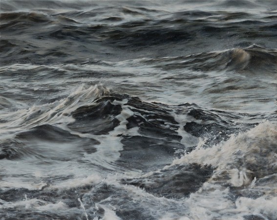 CHOPPY<br />Oil on canvas /<br />40 x 50 x 2 cm / 2021<br />Private Collection